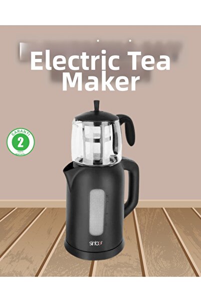 Epilons Enjoy tea with a 0.9 l glass teapot and a 1.7 l water tank.