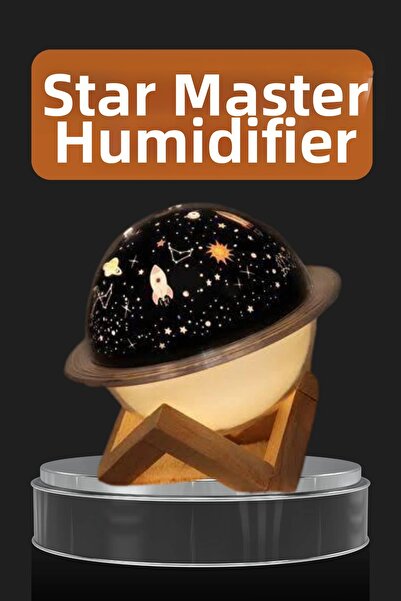 Epilons Aromatherapy Air Humidifier Night Light Space Model Saturn Room Fragr...
