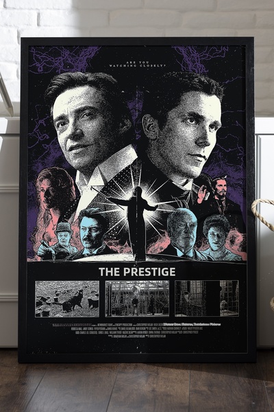 Duvarda Η αφίσα Prestige με μαύρο ξύλινο πλαίσιο, διακοσμητική ζωγραφική τοίχ...