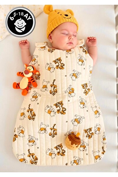 Lumos Trade كيس نوم للأطفال مبطن عضوي 100% قطن فاخر 6-18 شهر - مع هدية مريلة