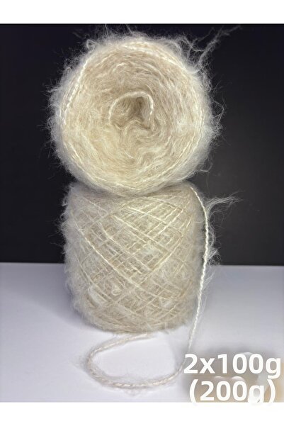 Ana&Kuzusu İplik Ață de tricotat moher de calitate superioară, bej nisip (cu ...