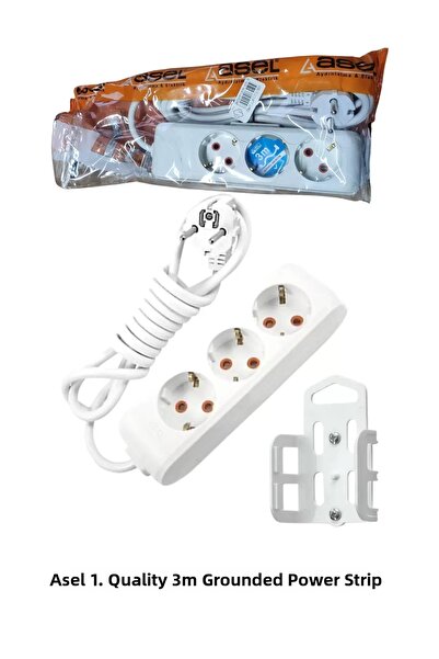 Mestore مقبس مؤرض ثلاثي المجموعة مع جهاز تعليق بطول 3 أمتار Royaleks-AST303