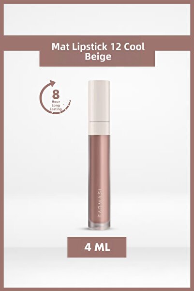 Farmasi أحمر شفاه سائل غير لامع ذو ملمس مخملي يدوم طويلاً |   12 لون بيج رائع