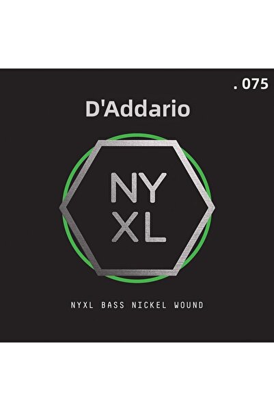 Daddario D'addario Nyxl Bass Nickel Wound Singles .075 باس جيتار سلسلة واحدة