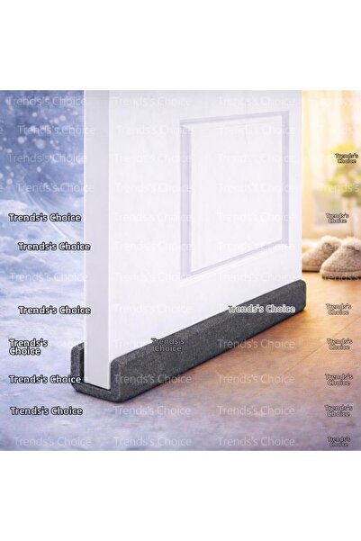 trends's choice إسفنجة عازلة للرياح والبرد والغبار تحت الباب - أنثراسيت