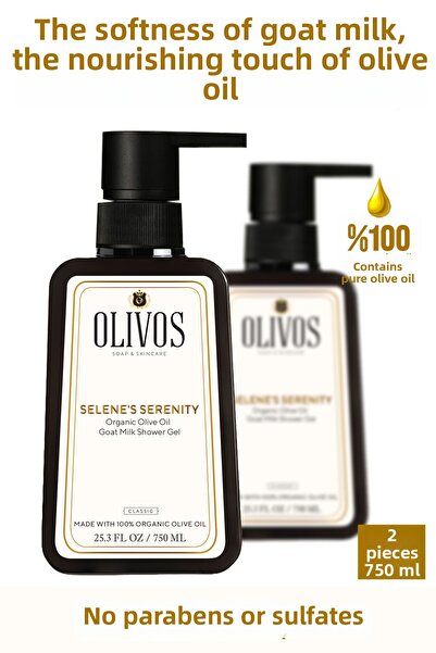 Olivos Natural Olive Oil Goat Milk Bath and Shower Gel Goat Milk Olive Oil Sk...