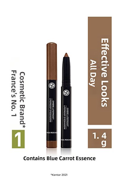 Yves Rocher قلم ظل العيون 08 – صبغة مكثفة، كريمي الملمس يبرز العيون