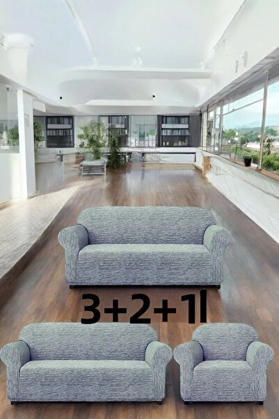 EJMEL Ejmel3+2+1 Jacquard Rod Pattern Elastic Sofa Cover Sofa Bed Seat Cover ...