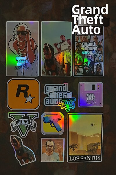 cakaybu Autocolant GTA V pentru caiet, cască, perete, bicicletă, motocicletă,...