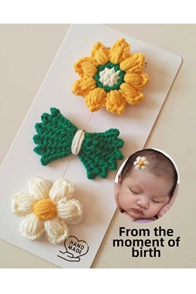 Kadın Girişimciler Atölyesi Newborn Baby Buckle 3-Piece Clip Baby Hairless Ba...