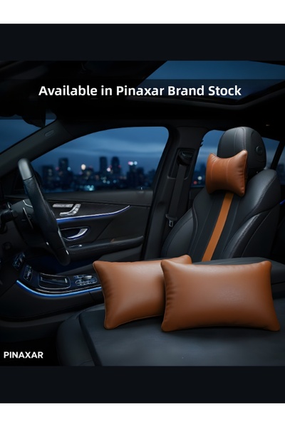 pınaxar وسادة رقبة لمقعد السيارة كيا سيراتو 2009-2013 لون أسمر 2 قطعة