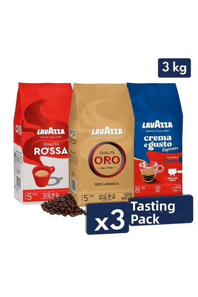 LavAzza قهوة كواليتا أورو، كريما إي غوستو كلاسيكو، كواليتا روسا، حبوب قهوة 1 ...