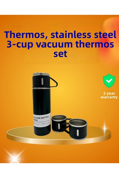 Epilons Set termos și cană din oțel termoizolant de 500 ml |   Baza din silic...