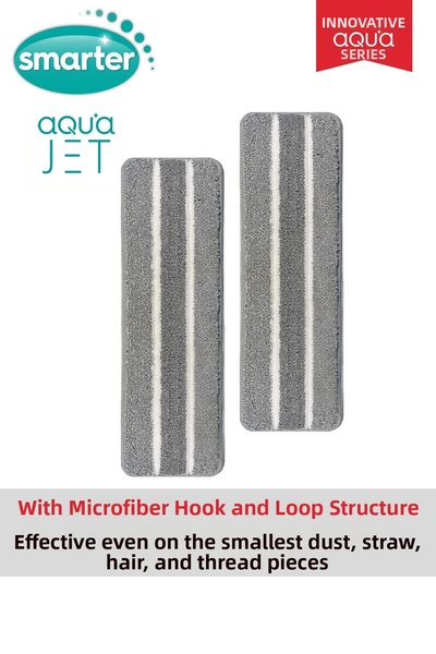 SMARTER Aqua Jet 2 Replacement Mops (New Model) Clean & Dirty Water Separatio...