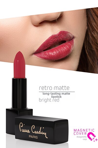 Pierre Cardin أحمر شفاه ريترو غير لامع - أحمر ساطع - 151