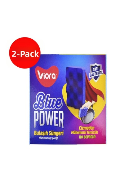 viora Blue Cizmez Sponge 2 Pieces 2 Units