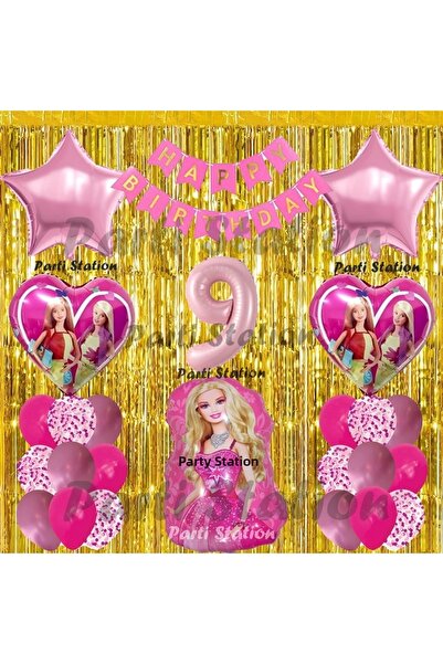 Parti Station Barbie Balloon Set Age 9 Barbie Concept Birthday Party Balloon ...