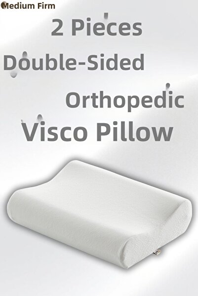 Pillow Market Μαξιλάρι Στήριξης Αυχένα Διπλής Όψης Visko - Ορθοπεδικό Αντιστρ...