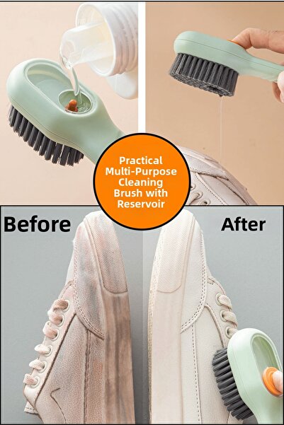 Kinlee Multi-Purpose Shoe Cleaning Brush with Hopper |   Boots and Shoes Prac...