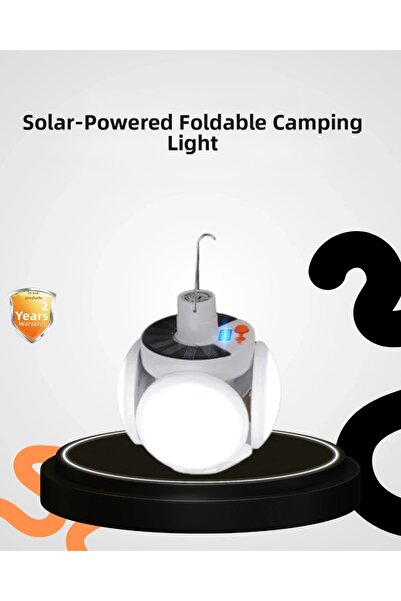 Epilons Lampă solară de grădină pliabilă cu 5 aripi, alimentată cu energie so...