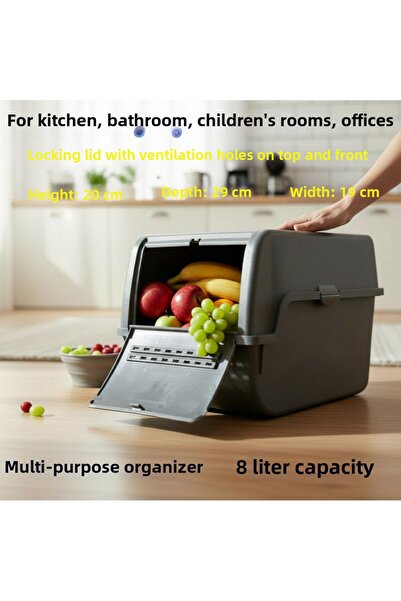 Technow منظم متعدد الأغراض موتاك إم تي-40 إس-بوكس سعة 8 لتر، لون أنثراسيت، قط...