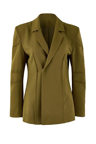 Trendyol Collection Khakifarbene, eng anliegende, mit Webstoff gefütterte, wa...