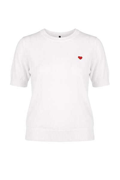 Trendyol Curve Ecru Sommerbluse aus dünnem Strickstoff mit kühlem Stich/aus s...