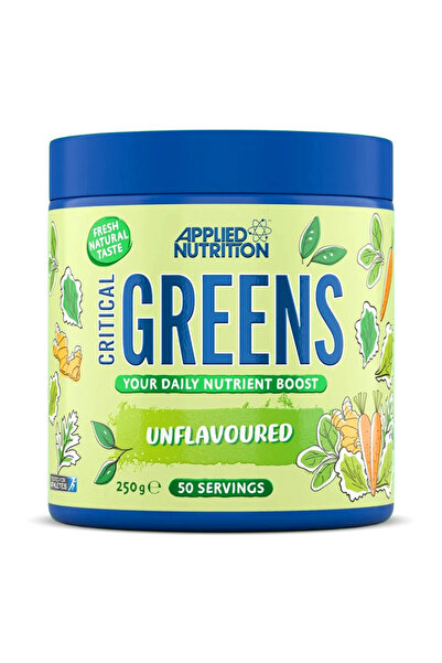 applied nutrition Critical Greens, Unflavored, 50, 17 super-greens ingredients