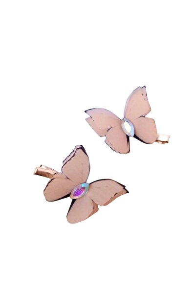 SHEKER HOME 2 штуки реалістичних тканинних метеликів з кліпсами та камінцями ...