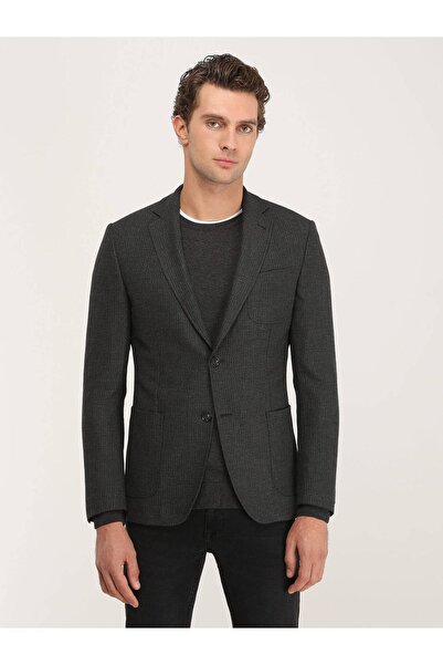 Kip CK-2110 Минималистична мъжка яке с редовна кройка - фини ивици