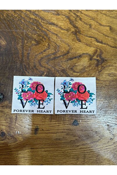 Gönülden Tasarım 2 komada peglanog transfer printa sa tekstom ljubavi Arma 7x...