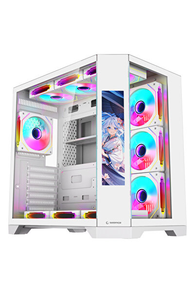 Rampage NOVA 9.16'' Lcd Ekranlı Hub+Kumanda Beyaz 7x12cm ARGB Pwm Fan Gaming ...