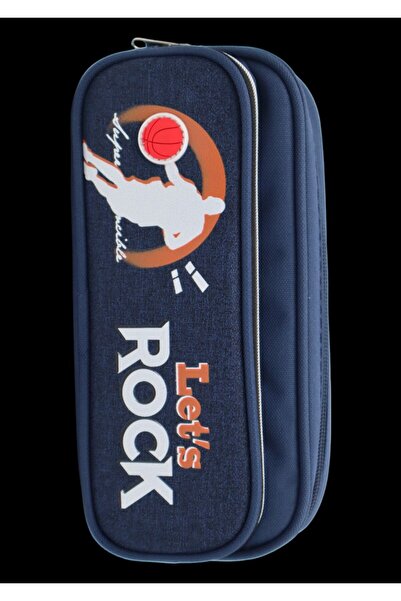 OEM Penar Let's Rock pentru băieți, cu 2 compartimente, material textil imper...