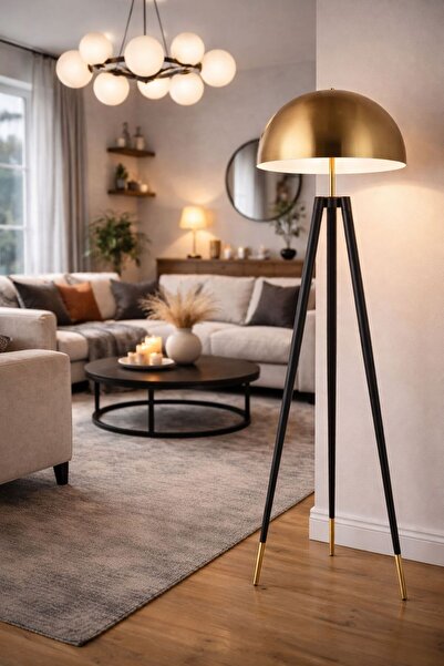 HubRom SEMYON 21039-4FLL Αντίκα Φωτιστικό Δαπέδου 45x157 εκ. 2xE27 Μέγ. 60W