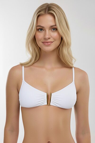 AYYILDIZ 63574 Λευκό Μπικίνι Τοπ