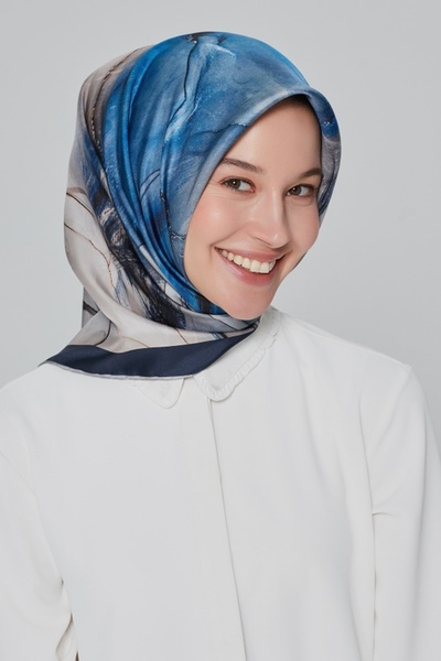 Armine Eșarfă din mătase Sura din seria Nostalgia 8400DS Model Batik 82-Indig...