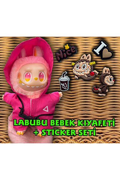 Plankton Tasarım Squid Game   Kıyafeti ve Aksesuar - Sticker Seti Hediye (Beb...
