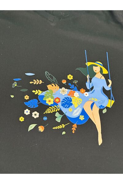 Gönülden Tasarım Imprimare transfer florală cu fixare prin călcat 22x19 cm