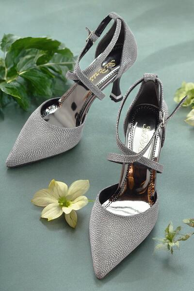 ISPARTALILAR 9825 Pantofi de dama cu toc 8 cm Rochie de seara Nunta Logodna P...