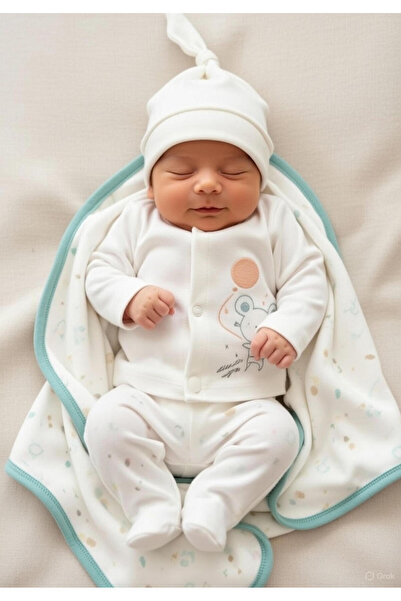 Moi Noi طقم خروج من المستشفى مكون من 10 قطع، مصنوع من القطن بنسبة 100%، حاصل ...