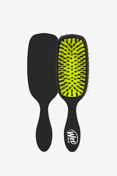 Wet Brush Четка/гребен за разресване на коса Shine Enhancer, черна