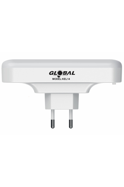 K2 KEL014 Mini Şarjlı LED Işıldak (Priz Tipi Acil Durum Lambası)