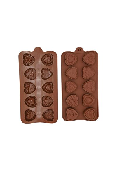 CKM silikon SİLİKON ÇİKOLATA KALIBI KALP DESENLİ