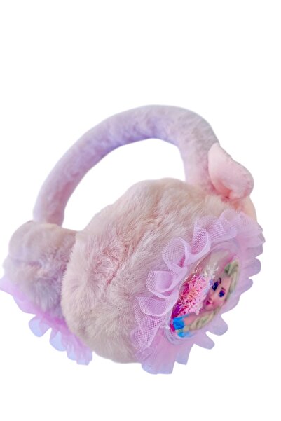 SHEKER HOME Căști pentru urechi pentru fete Elsa Frozen, din pluș, cu paiete,...