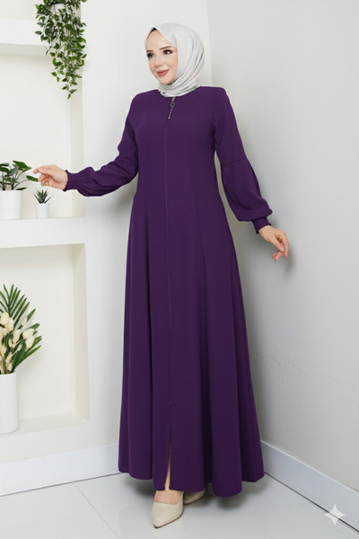 ESLEMNUR عباية يومية للحج والعمرة مع مكعبات أمامية وخلفية