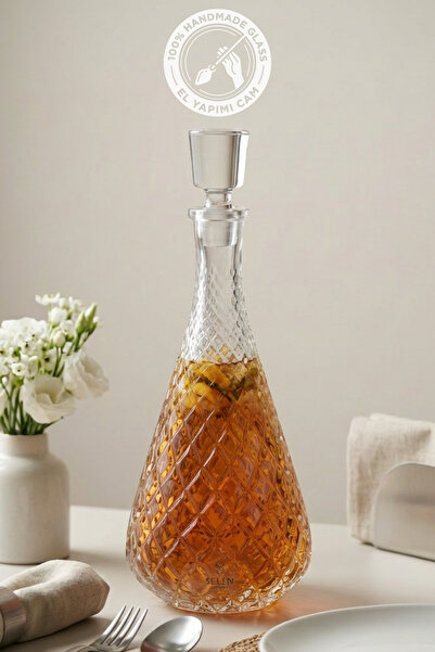 Glamis Selen Concept Kafes Model El Yapımı Cam Karaf