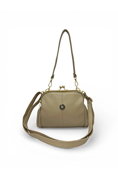 Sanmorris Kadın Burslu 4 Bölmeli Ayarlanabilir Çapraz Askılı Yumuşak Suni Der...