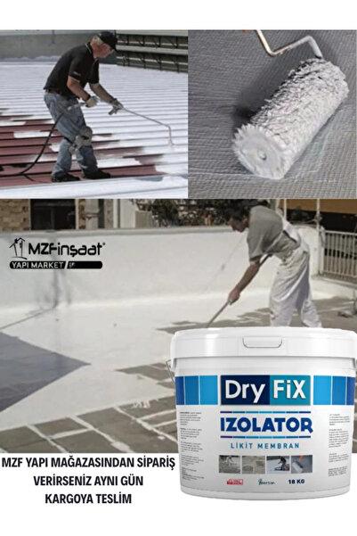 Dryfix Izolator Beyaz Elastomerik Su Yalıtım Ürünü 18 Kg