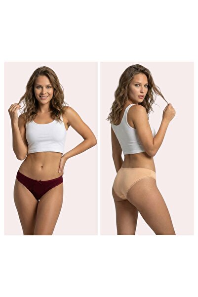 Newlilla 1101 Bikini Kadın T. Dantelli Külot Paketi V31