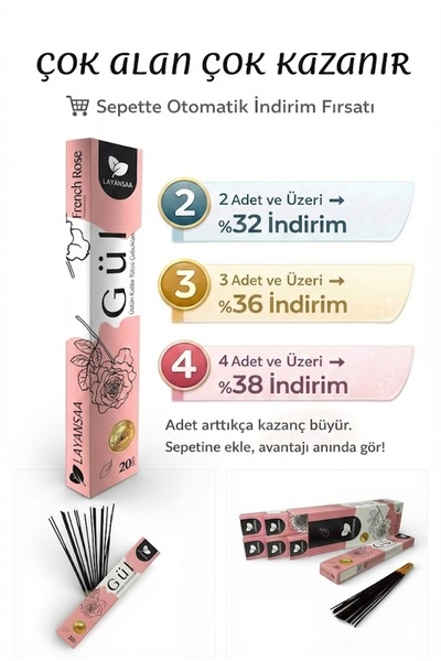 Layansaa Gül Tütsüsü | Zarif Çiçeksi Koku